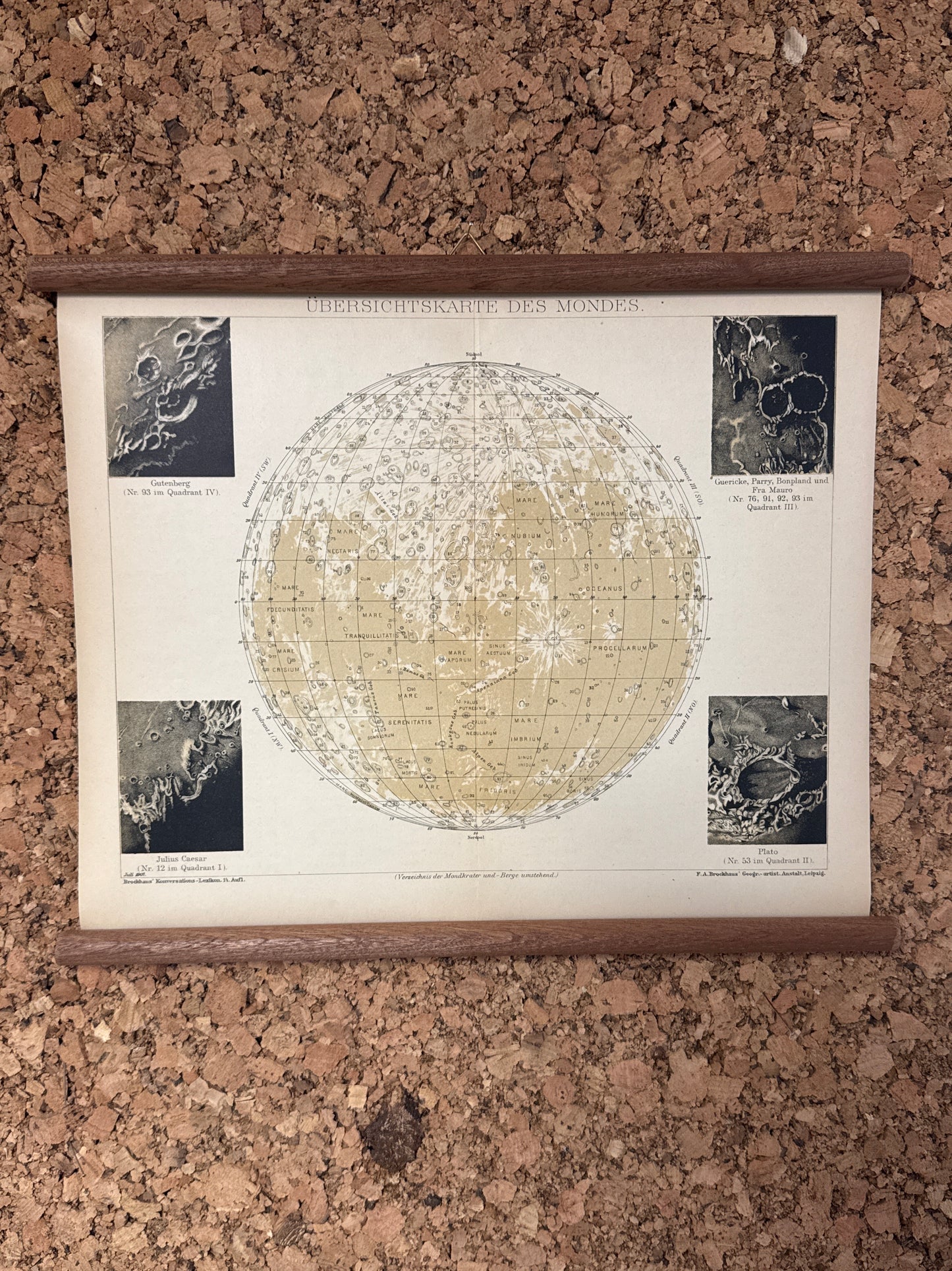 Übersichtskarte des mondes